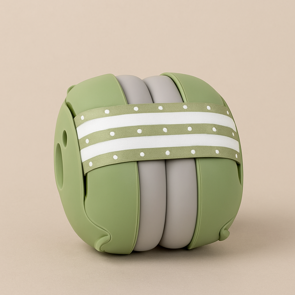 casque anti bruit bébé vert