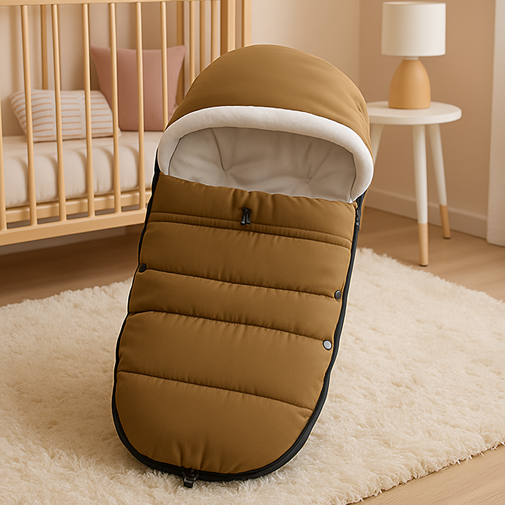 chancelière bébé caramel