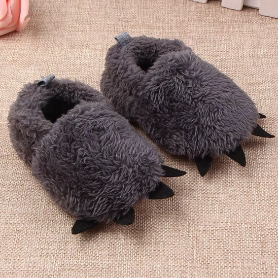 chausson bébé gris