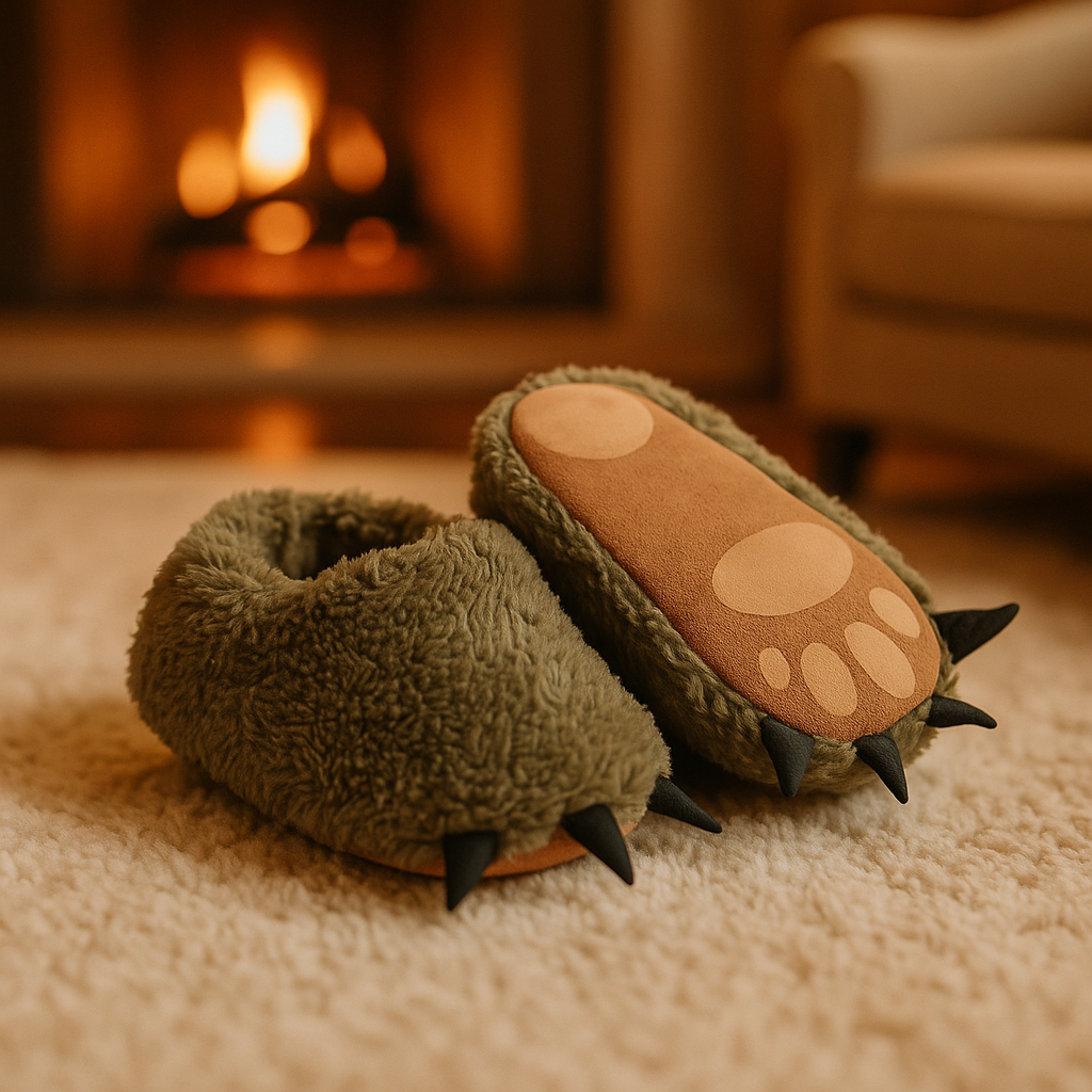 chausson bébé kaki