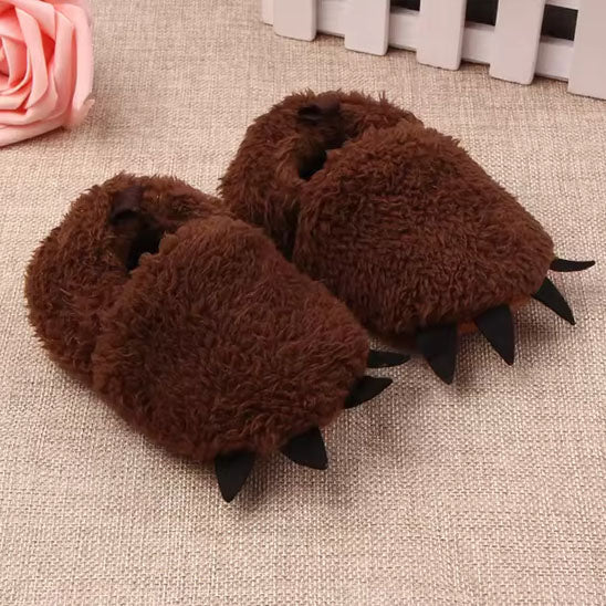 chausson bébé marron