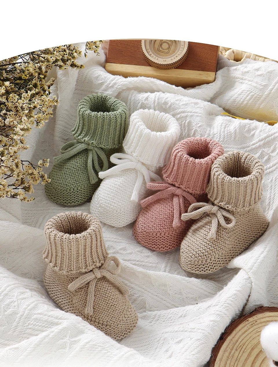 chausson bébé tricoté coloris