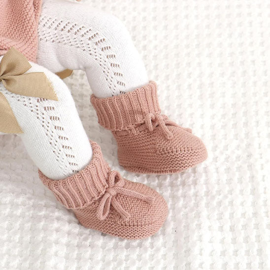 chausson bébé tricoté coton doux souple