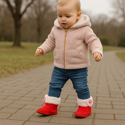 chaussures bébé douillette chaude