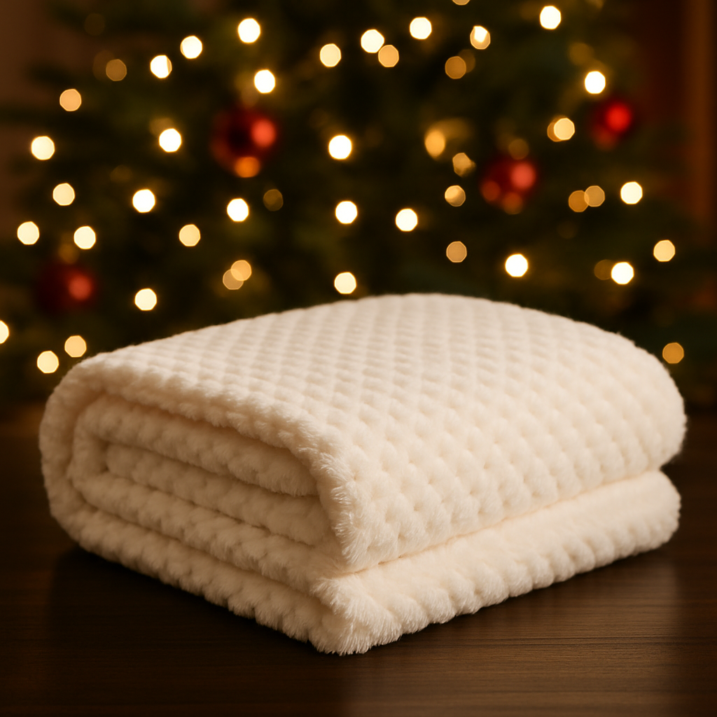 couverture bébé blanc M