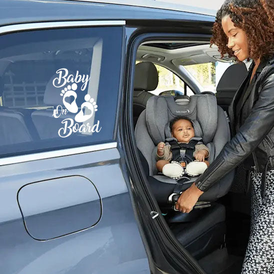 paix d'esprit avec autocollant bébé à bord