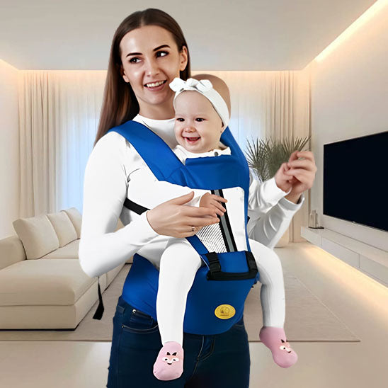 porte bebe bleu fonce ergonomique