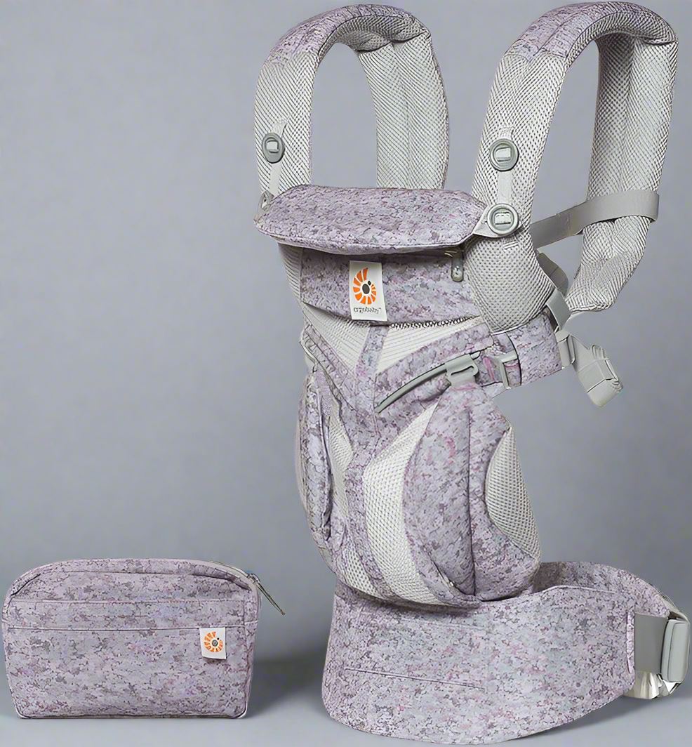 Porte Bébé - BreathBabyBag™ - Mauve Lavande - Galaxie de bébé
