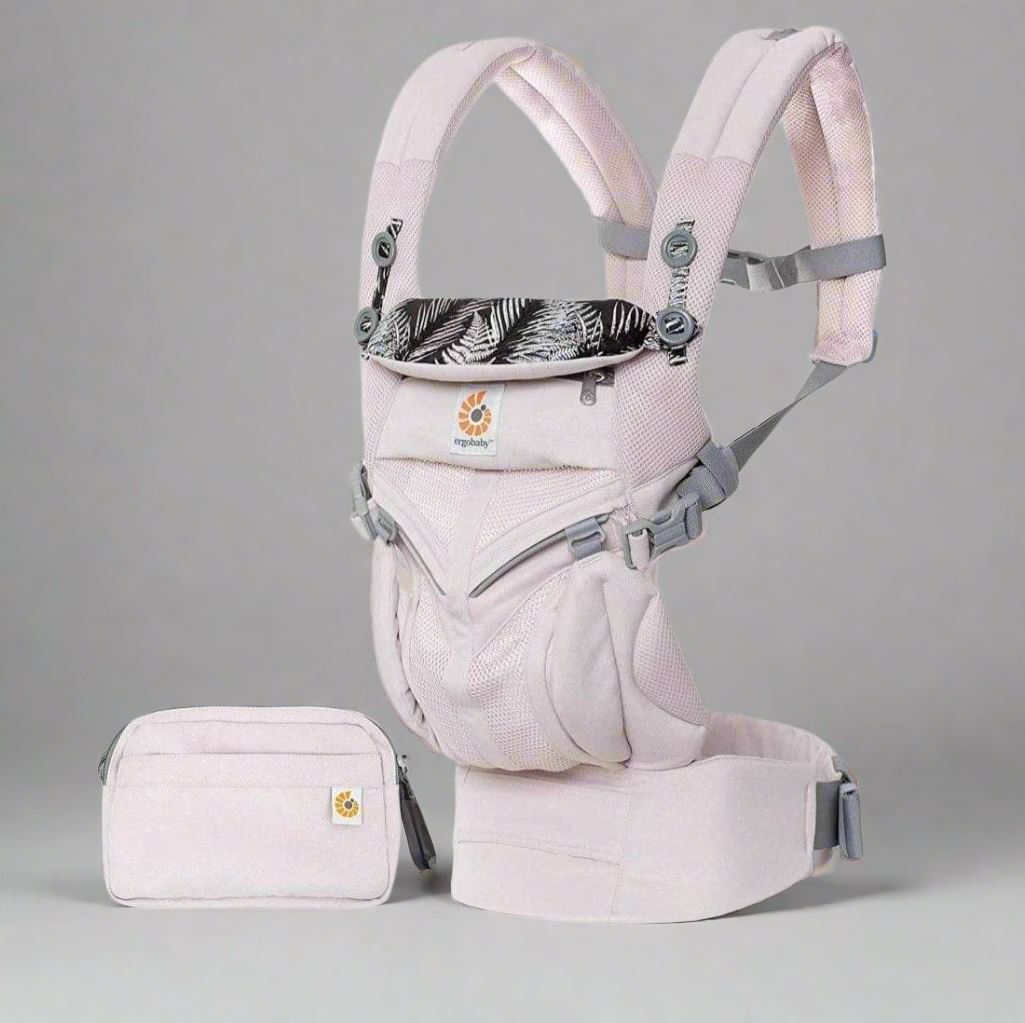 Porte Bébé - BreathBabyBag™ - Rose Maille - Galaxie de bébé