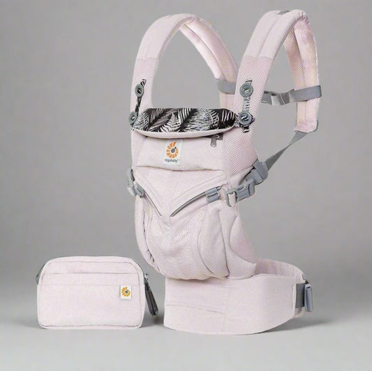Porte Bébé - BreathBabyBag™ - Rose Maille - Galaxie de bébé