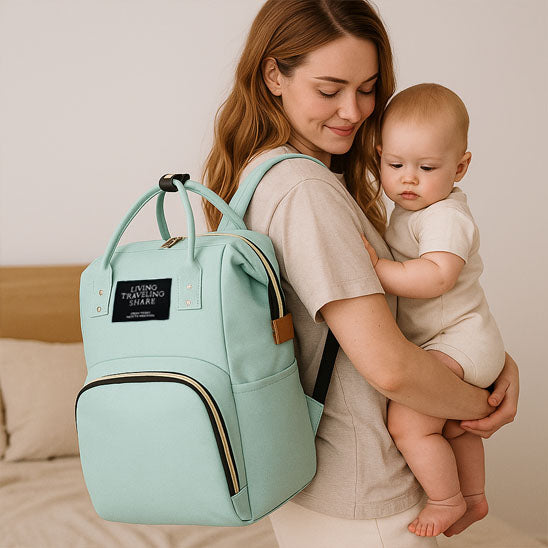 sac a langer bleu
