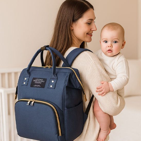sac a langer bleu marin