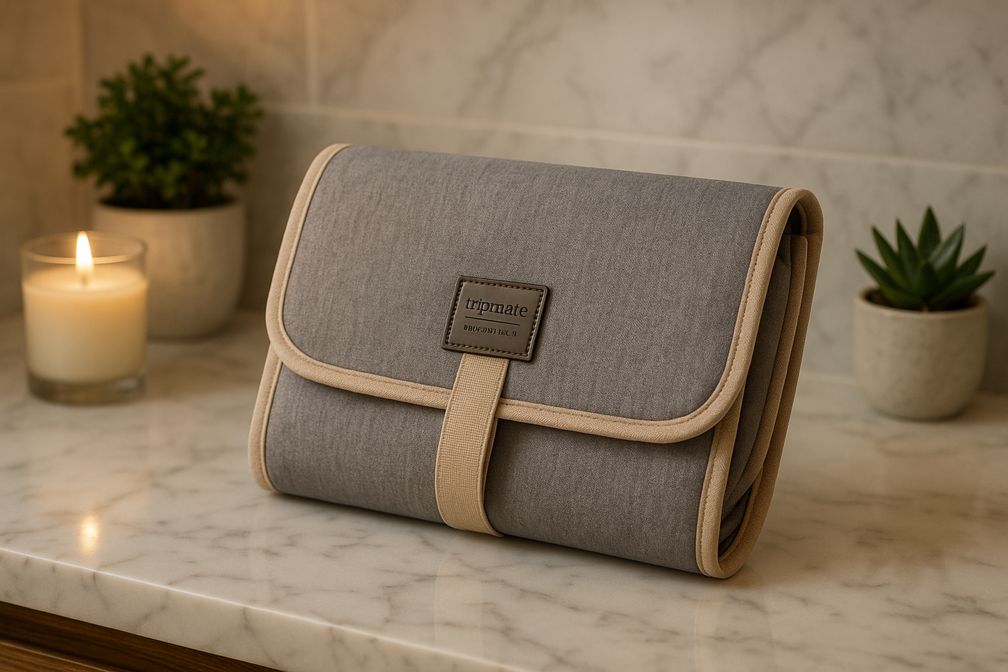 tapis a langer nomade gris clair