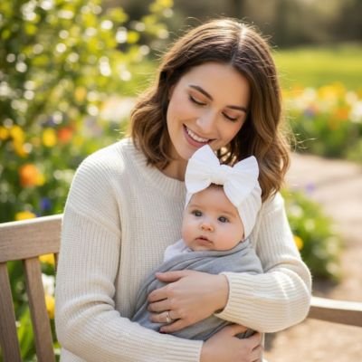 Turban bébé fille taille ajustable