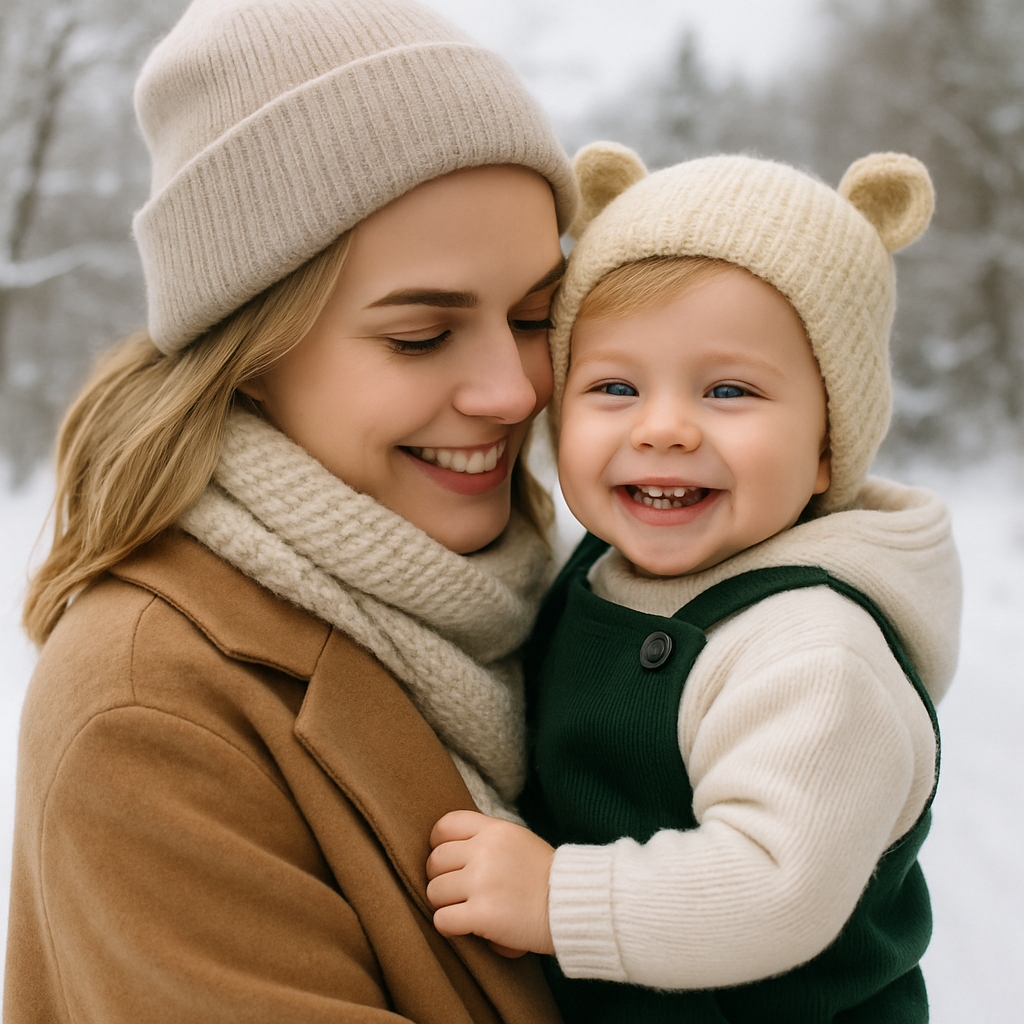 bébé au chaud grâce bonnet bébé