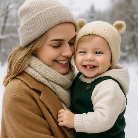 bébé au chaud grâce bonnet bébé