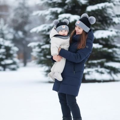 Bonnet bébé avec protection thermique renforcée