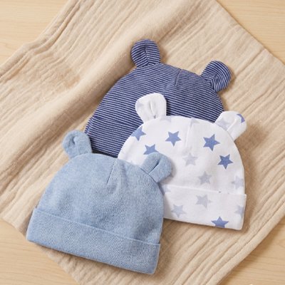 Bonnet bébé en coloris 