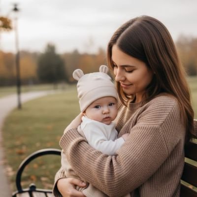 Bonnet bébé EN matière douce et naturelle