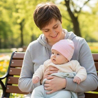 Bonnet bébé fille avec motif floral délicat: imprimé discret avec petites fleurs