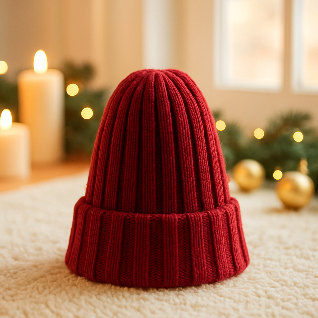 bonnet bébé rouge vin