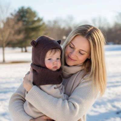 Cagoule pour bebe modèles avec oreilles décoratives