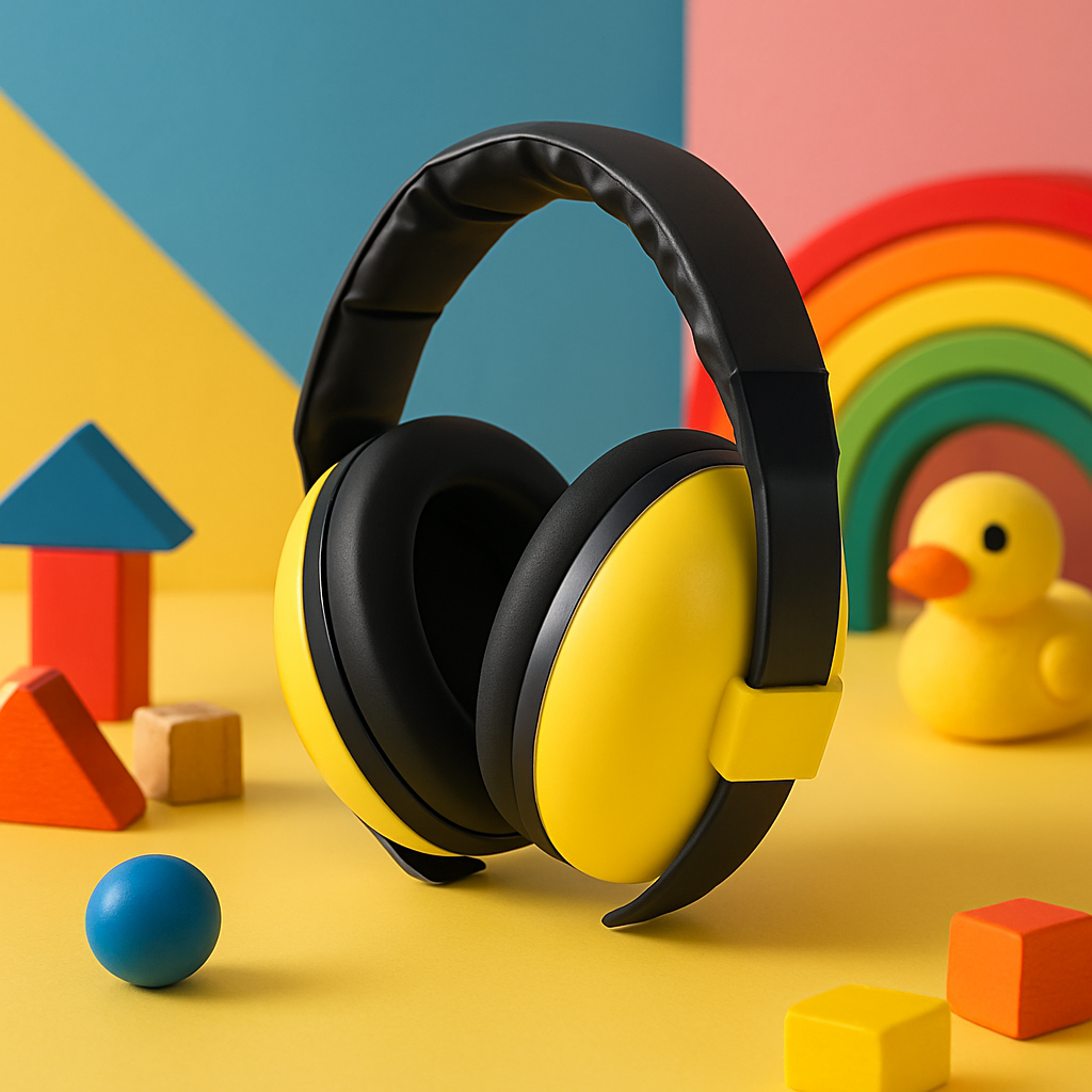 casque anti bruit bébé jaune