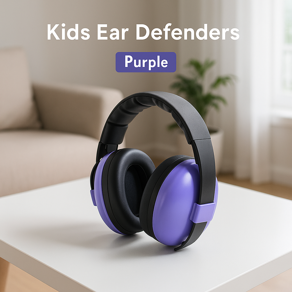 casque anti bruit bébé violet