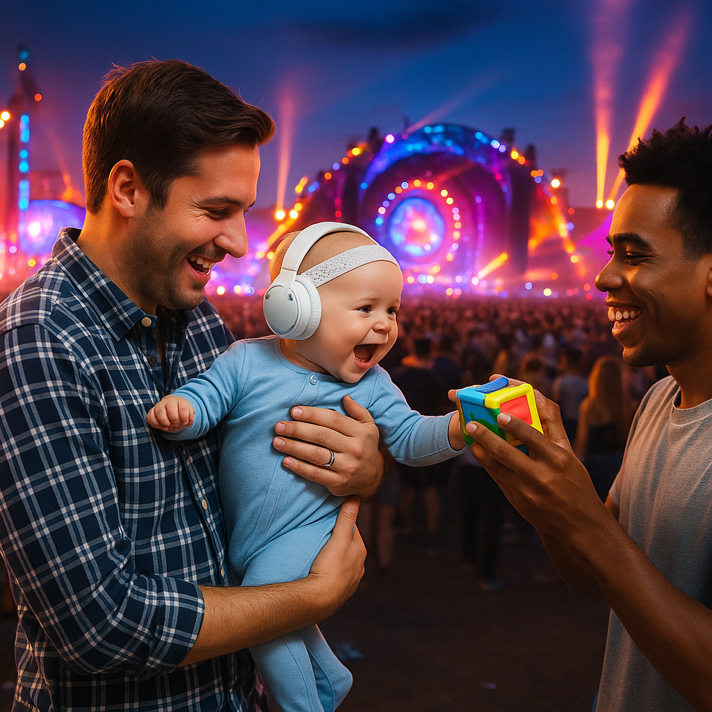 casque anti bruit pour bébé festival musical