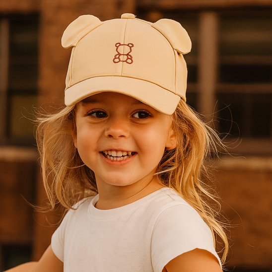 Casquette bébé avec des oreilles décoratives
 