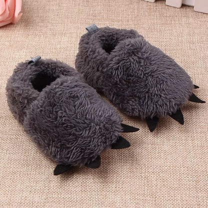 chausson bébé gris