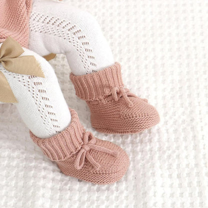 chausson bébé tricoté coton doux souple