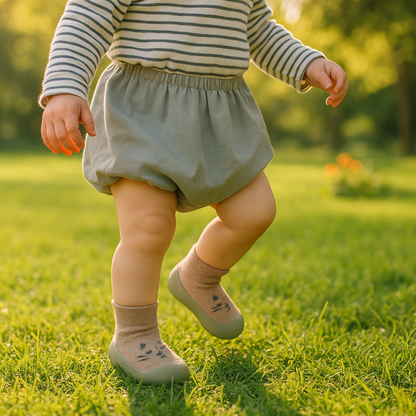 chaussons bébé premiers pas en toute sécurité