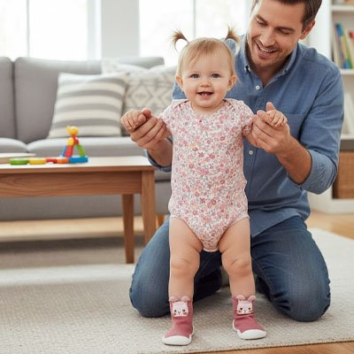 Chaussure bébé avec enfilage facile