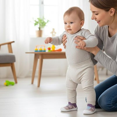 Chaussure bébé fermeture simple et pratique