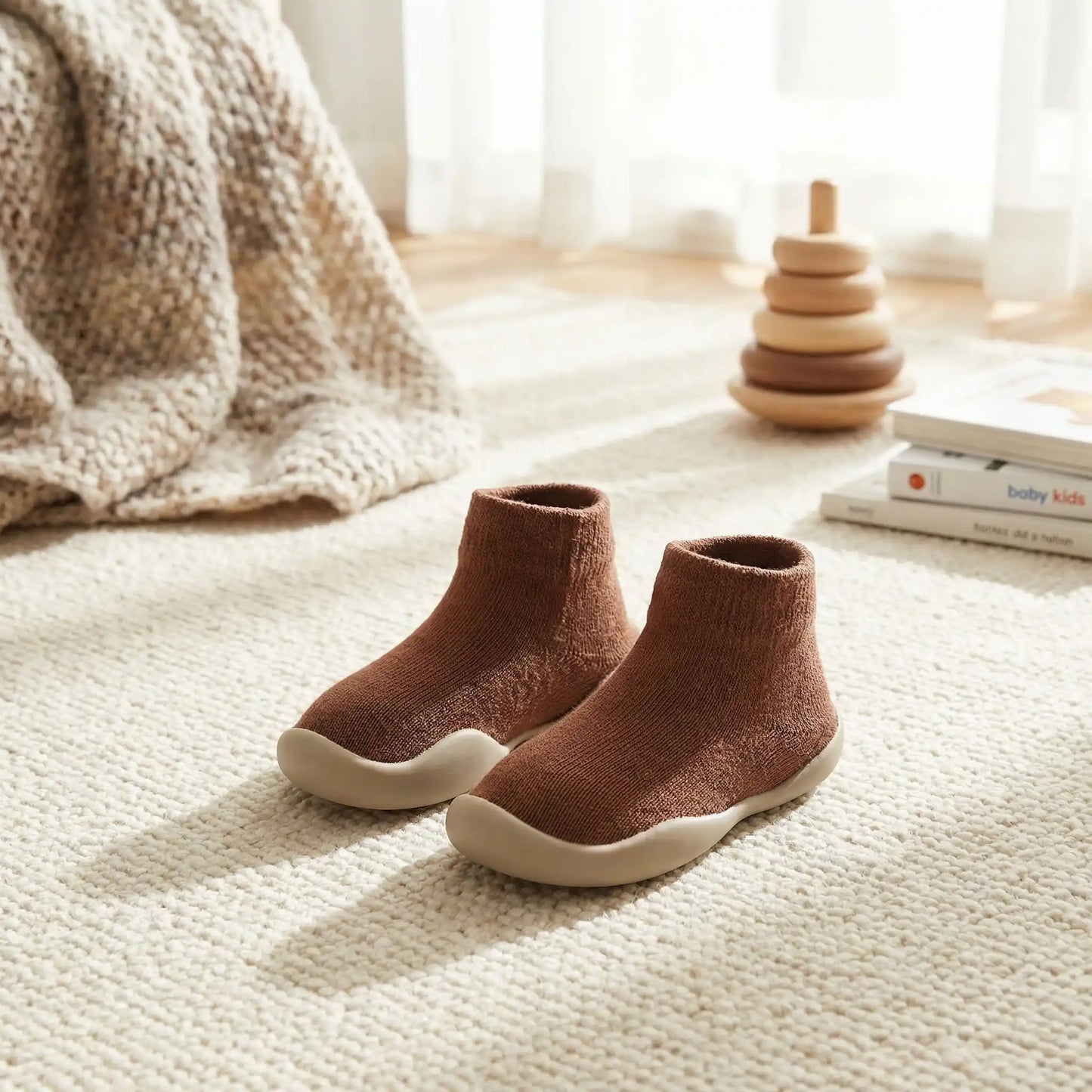 chaussure bébé souple marron