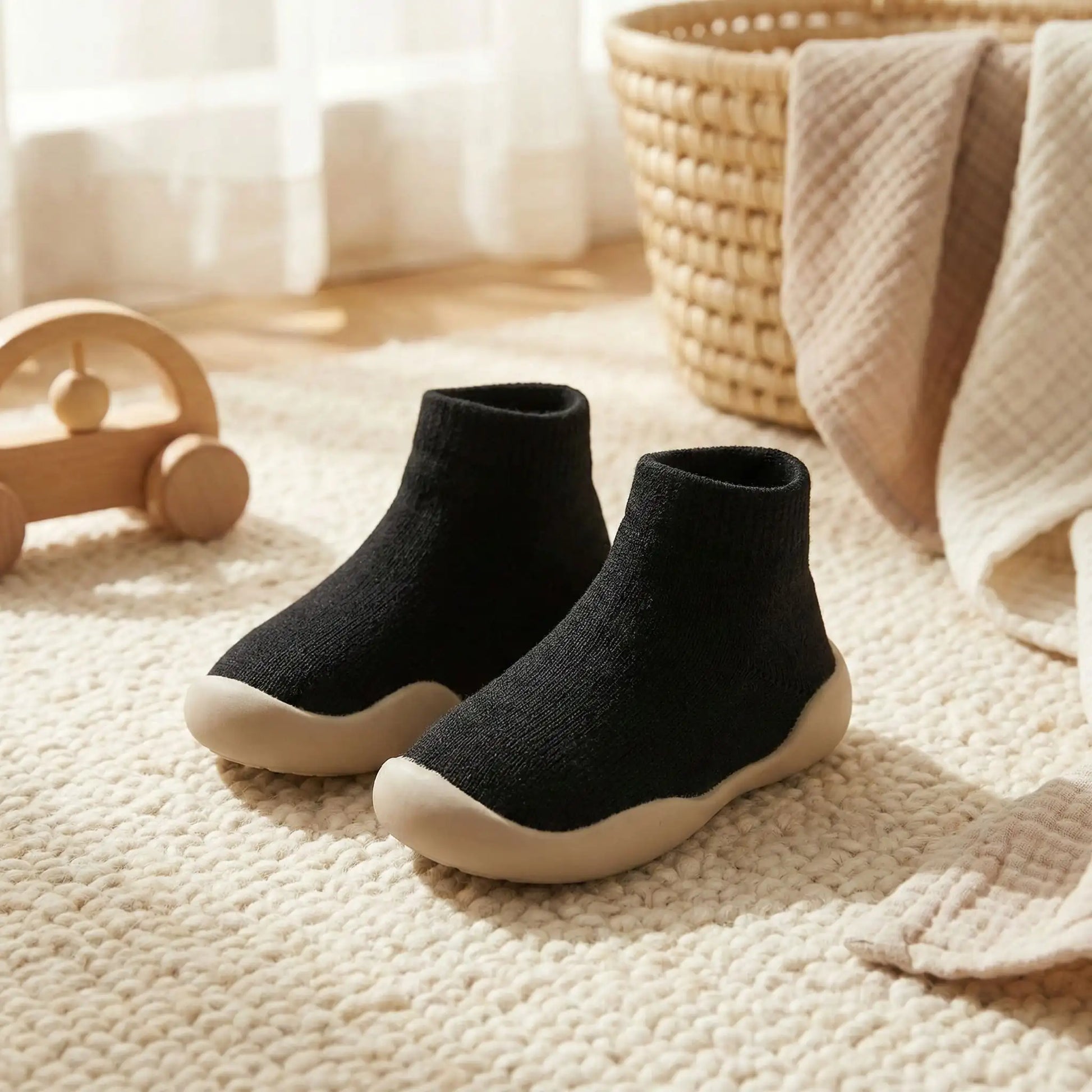 chaussure bébé souple noir