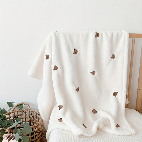 couverture bébé avec motif joli dessin animé