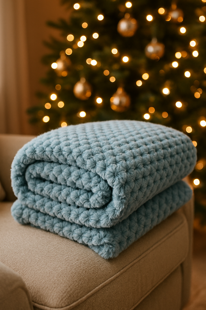 couverture bébé bleu foncé M