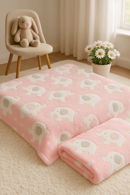 COUVERTURE BEBE | ELEPHANT - Galaxie de bébé