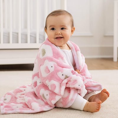 COUVERTURE BEBE | ELEPHANT - Galaxie de bébé