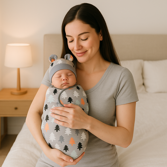 couverture emmaillotage bébé endormi sérénité