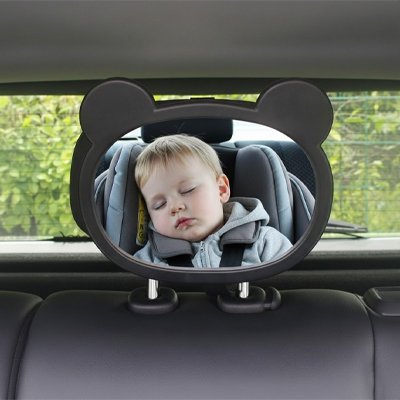 Miroir voiture bébé avec surface incassable et sécurisée