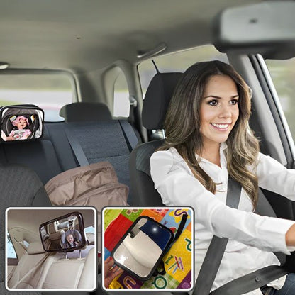 Miroir voiture bébé construit avec matériaux incassables