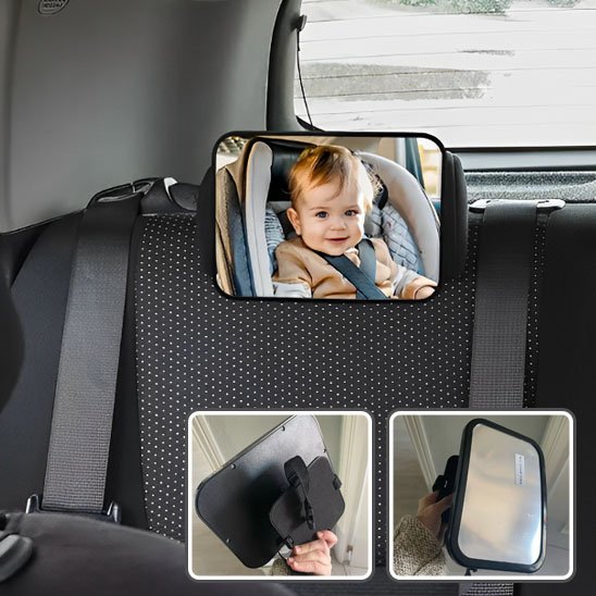 Miroir voiture bébé fixation universelle polyvalente