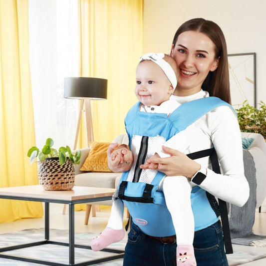 porte bebe bleu ergonomique