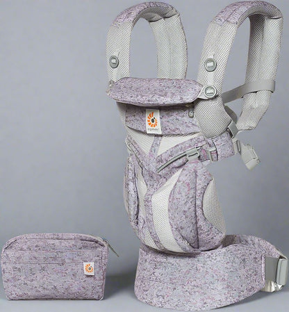 Porte Bébé - BreathBabyBag™ - Mauve Lavande - Galaxie de bébé