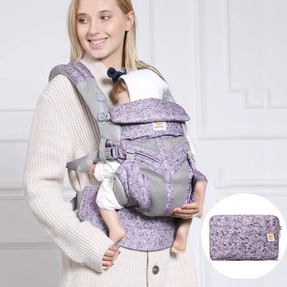 Porte Bébé - BreathBabyBag™ - Mauve Lavande - Galaxie de bébé