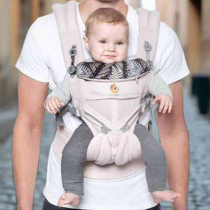 Porte Bébé - BreathBabyBag™ - Rose Maille - Galaxie de bébé