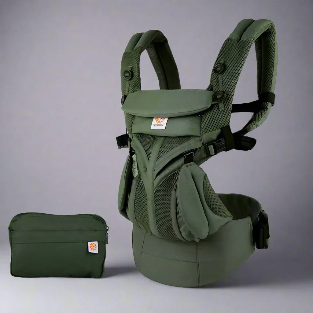 Porte Bébé - BreathBabyBag™ - Vert Olive - Galaxie de bébé